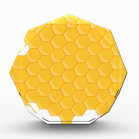 Bee Hive Honeycomb Hexagon Pattern Acrylic Award