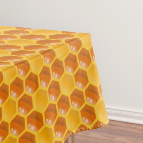 Bee Hive Honeycomb Template Tablecloth