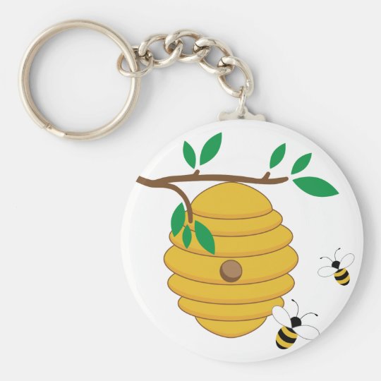 Bee Hive Keychain