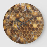 Bee Hive Large Clock at Zazzle