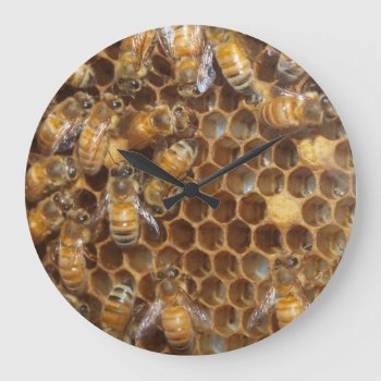Bee Hive Large Clock by ChristyWyoming at Zazzle