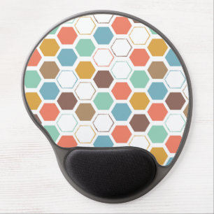 Bee Hive Module Pattern Gel Mouse Pad