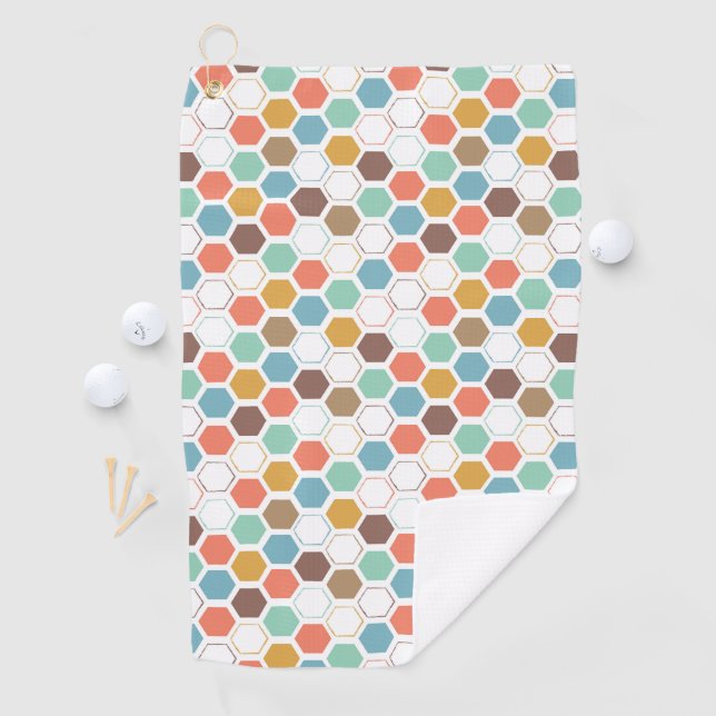 Bee Hive Module Pattern Golf Towel (InSitu)