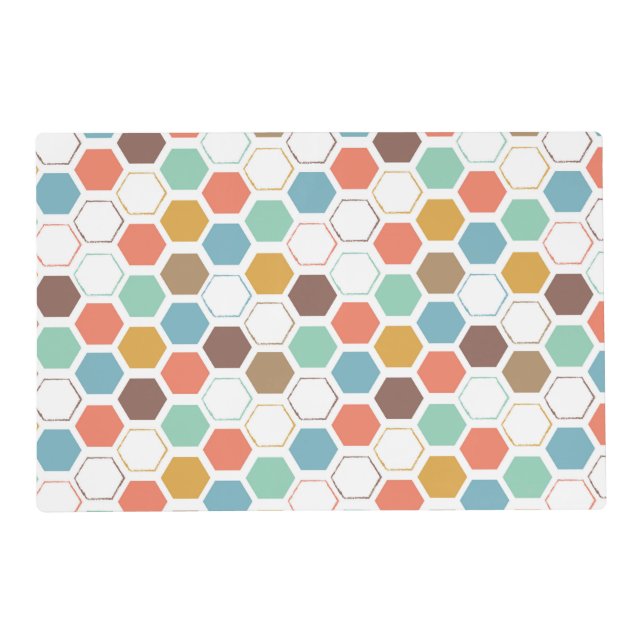 Bee Hive Module Pattern Placemat (Front)