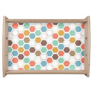 Bee Hive Module Pattern Serving Tray