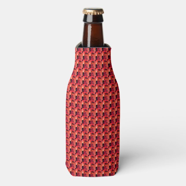 Bee Hive Pattern Bottle Cooler (Bottle Front)