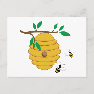 Bee Hive Postcard