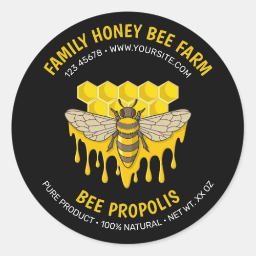 Bee Hive Propolis Label