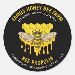 Bee Hive Propolis Label