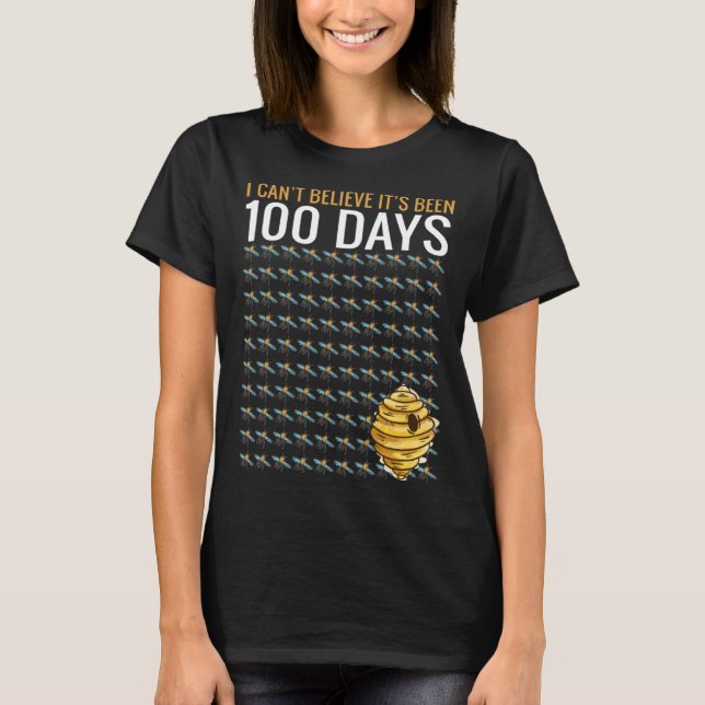 Bee Hive Tree 100 Days Of School Teacher Boys T-Shirt (Front)