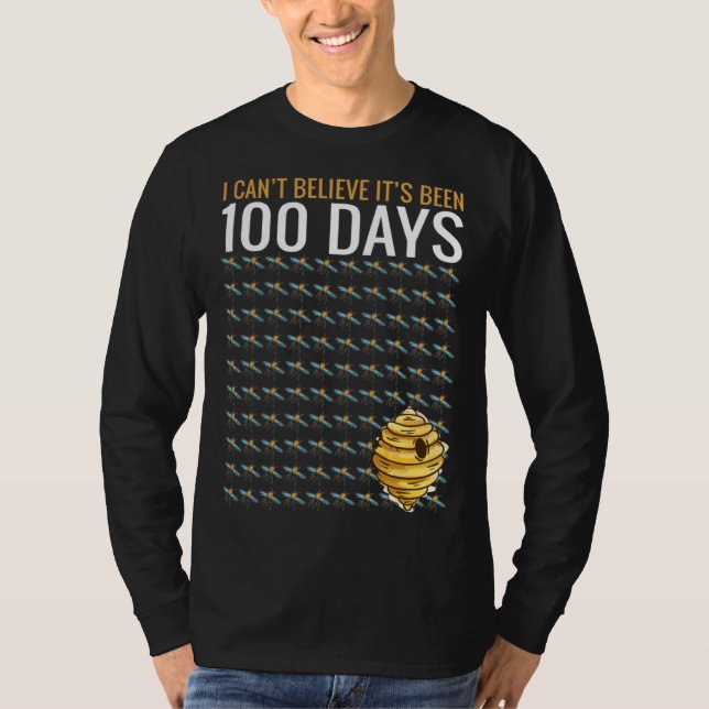 Bee Hive Tree 100 Days Of School Teacher Boys T-Shirt (Front)