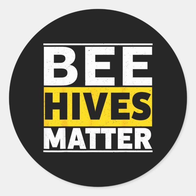 Bee Hives Classic Round Sticker (Front)