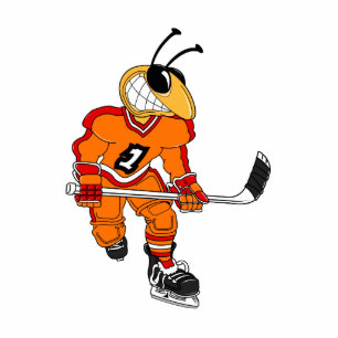 Bee Hockey Player Statuette