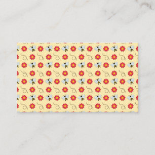 Bee Honey And Flower Business Card