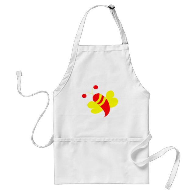 Bee Honey Bee Bumble Bee  Adult Apron (Front)