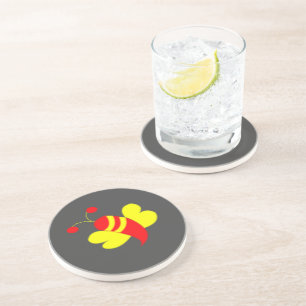 Bee Honey Bee Bumble Bee Coaster