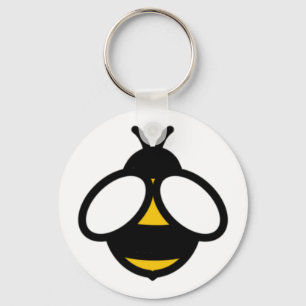 Bee, honey bee, bumblebee simple bee graphic keychain
