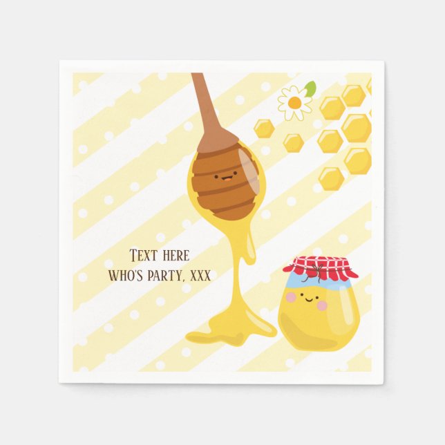 bee, honey bee, honey comb , Bumble bee Napkins (Front)