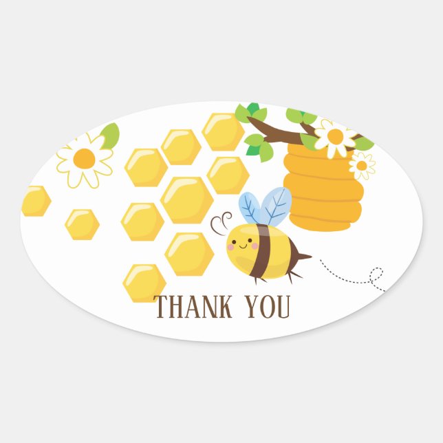 bee, honey bee, honey comb , Bumble bee sticker (Front)