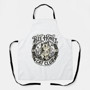 Bee Honey Cat Funny Cat Graphic - Bee Honey Cat Cl Apron