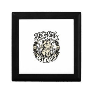 Bee Honey Cat Funny Cat Graphic - Bee Honey Cat Cl Gift Box