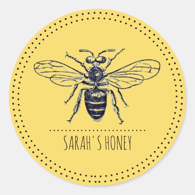 Bee Honey Label (Front)