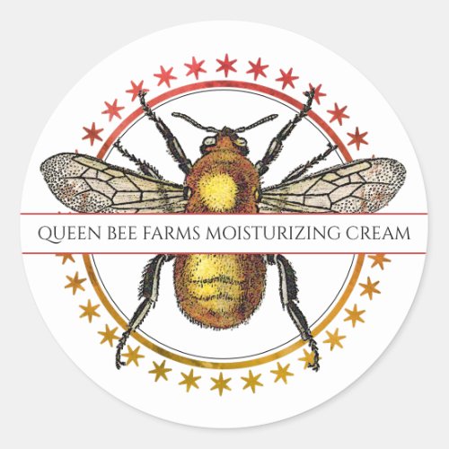 Bee Honey Moisturizing Cream Round Product Label