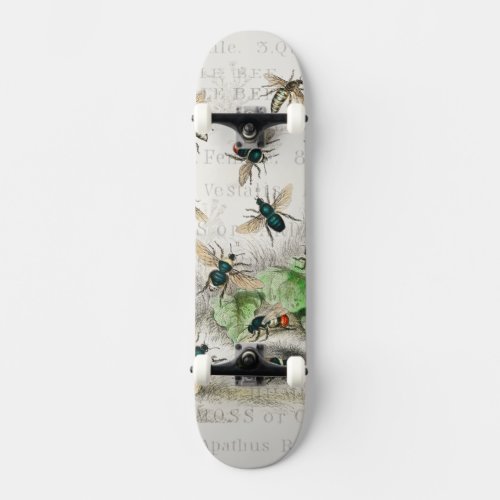Bee Honey Worker Queen Bees Antique  Skateboard