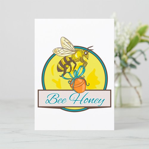 Bee Honey Yellow Insect Invitation