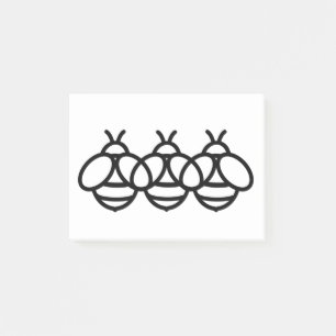 bee honeybee bumblebee Cute insect Post-it Notes