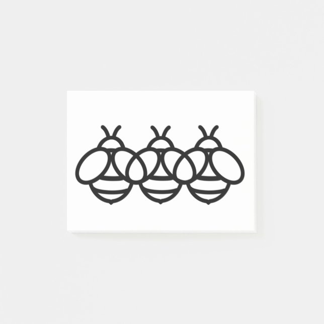 bee honeybee bumblebee Cute insect Post-it Notes (Front)