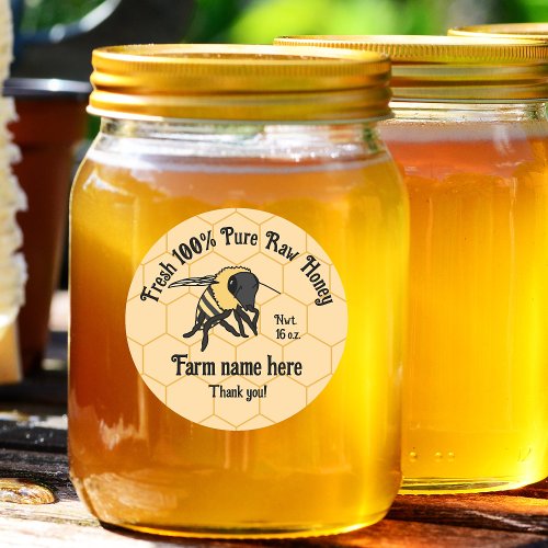 Bee Honeycomb Beekeeper Honey Farm Sticker