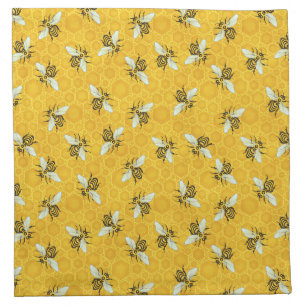 Bee Honeycomb Honeybee Beehive Pattern Party Napkin