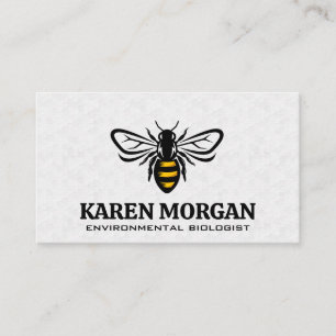 Bee Honeycomb Pattern Business Card