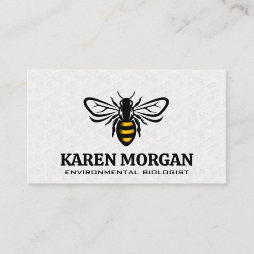 Bee  Honeycomb Pattern Business Card