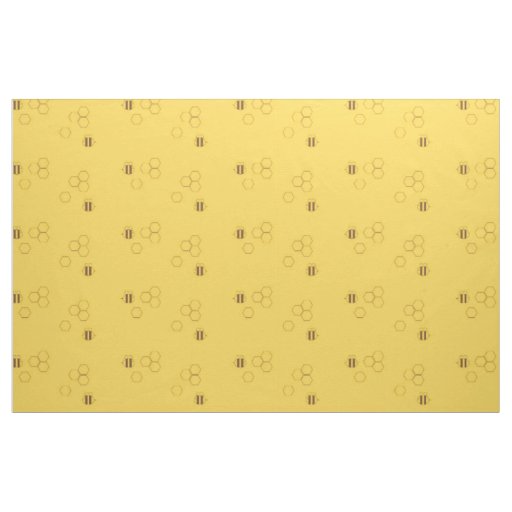 Bee Honeycomb Pattern Fabric