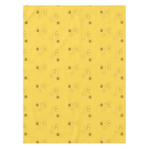 Bee Honeycomb Pattern Tablecloth