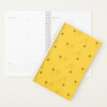 Bee Honeycomb Print Planner<br><div class="desc">bee, honeycomb, bumblebee, yellow, cute, bugs, honey, beehive, print, pattern</div>