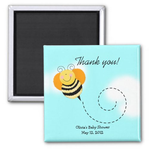 Bee Hop Bumble Bee Baby Shower Favor Magnet