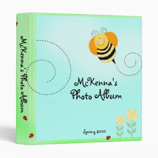 Bee Hop Bumble Bee Spring Baby Photo Album 3 Ring Binder