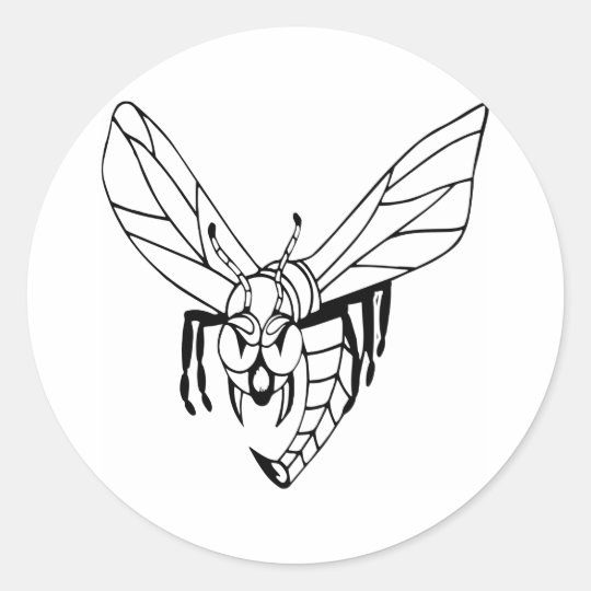 Bee Hornet Wasp Classic Round Sticker