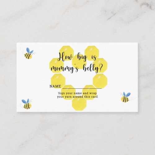 Bee how big is mommys belly enclosure card