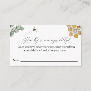 Bee How big is mommy's belly game card