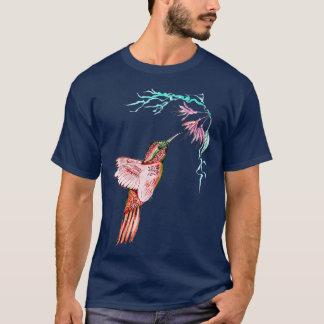 Bee Hummingbird Beautiful Bird Lovers T-Shirt