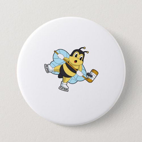 Bee Ice hockey Ice hockey stick Button