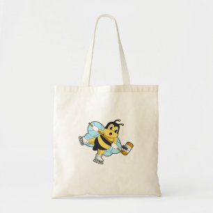 Bee Ice hockey Ice hockey stick Tote Bag