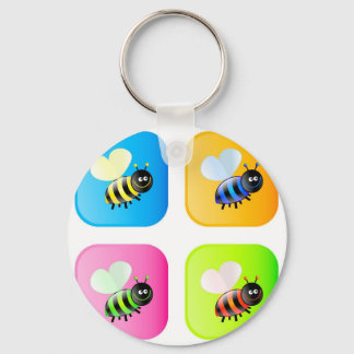 Bee Icons Keychain