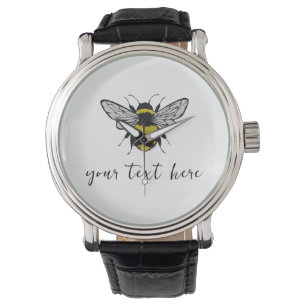 Bee Illustration – add your own text Watch