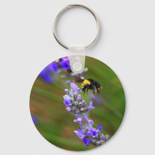 Bee in Lavender Keychain