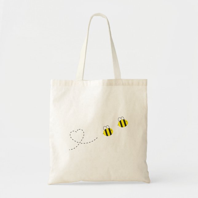 Bee in Love Tote Bag (Front)